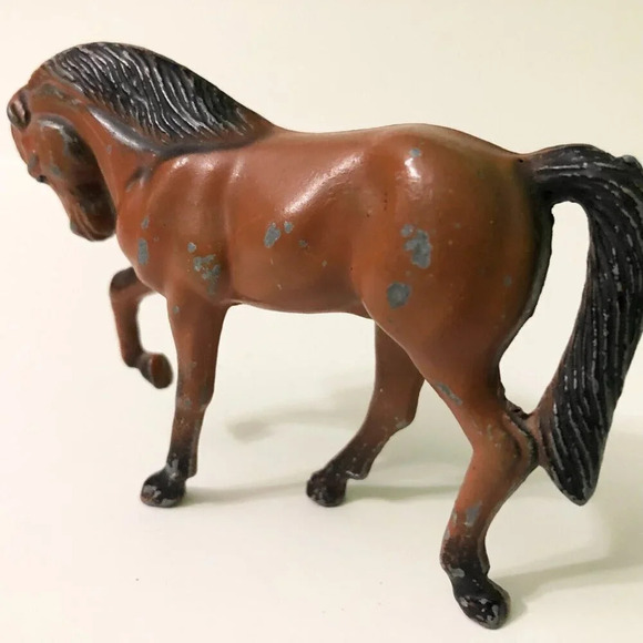 Vintage 1976 Durham Industries Metal Horse Figure 3.5 Inch Long Toy  Hong Kong - Picture 13 of 15